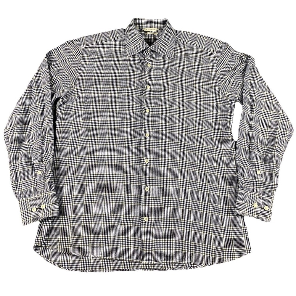 Suit Supply Dress Shirt Mens 40/15.5 Tessitura Monti Egypt Cotton L/S Italy